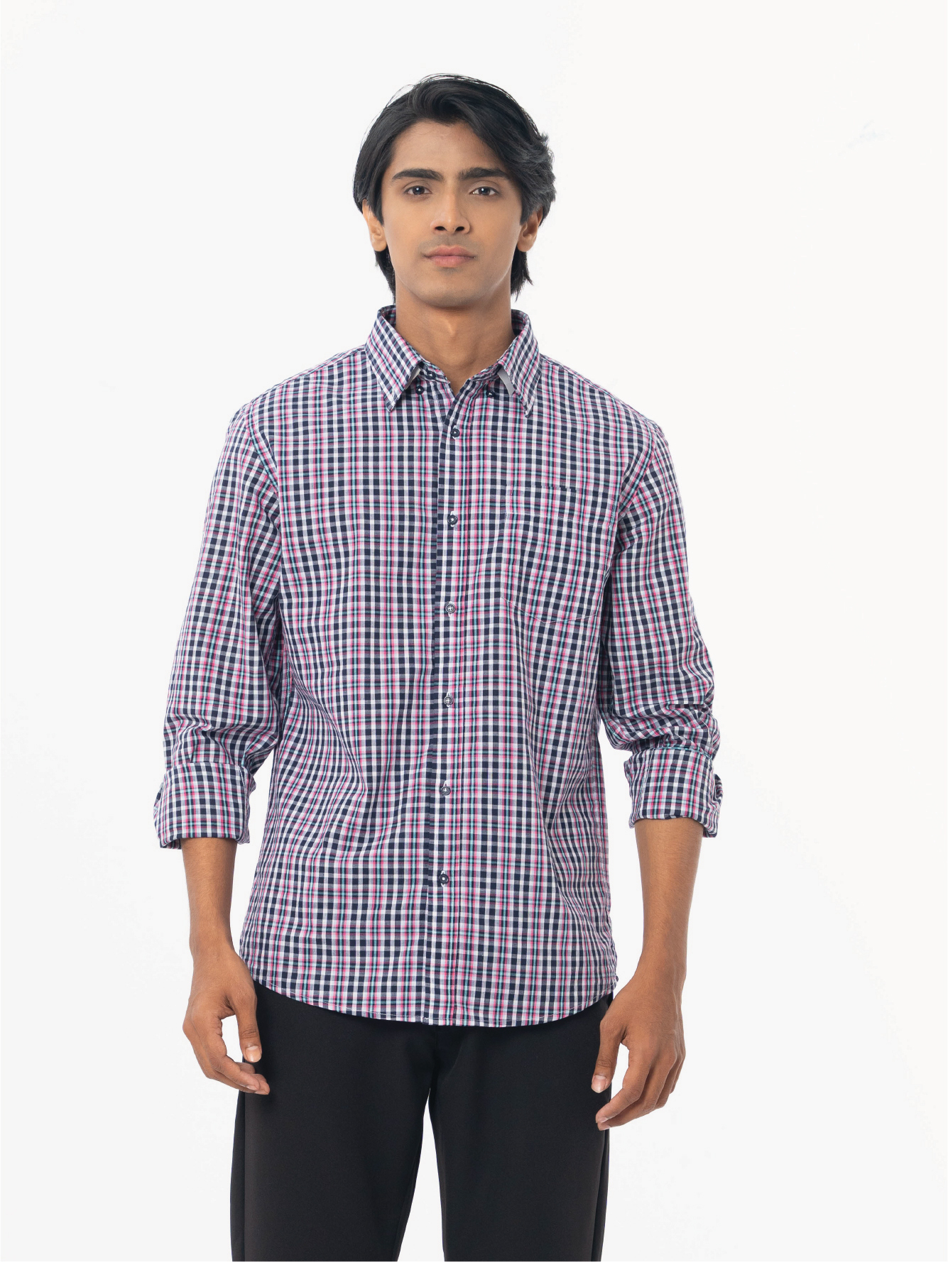 Check Shirt L/S (B)| MICLO GLOBAL | Your One Stop Shopping
